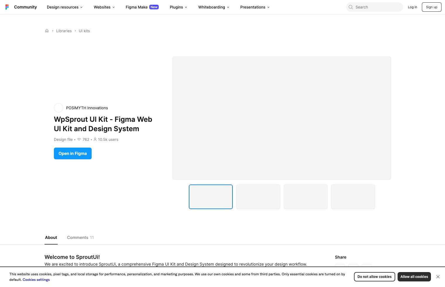 WpSprout UI Kit - Figma Web UI Kit and Design System screenshot