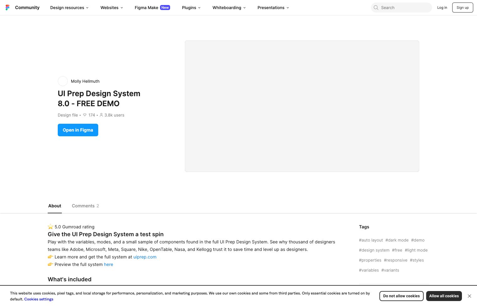 UI Prep Design System 8.0 - FREE DEMO screenshot