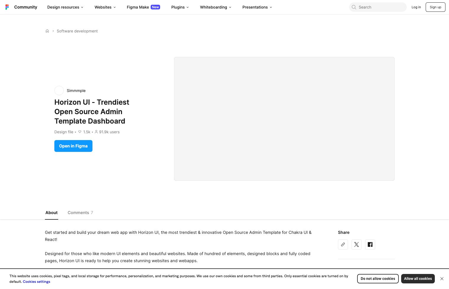 Horizon UI - Trendiest Open Source Admin Template Dashboard screenshot
