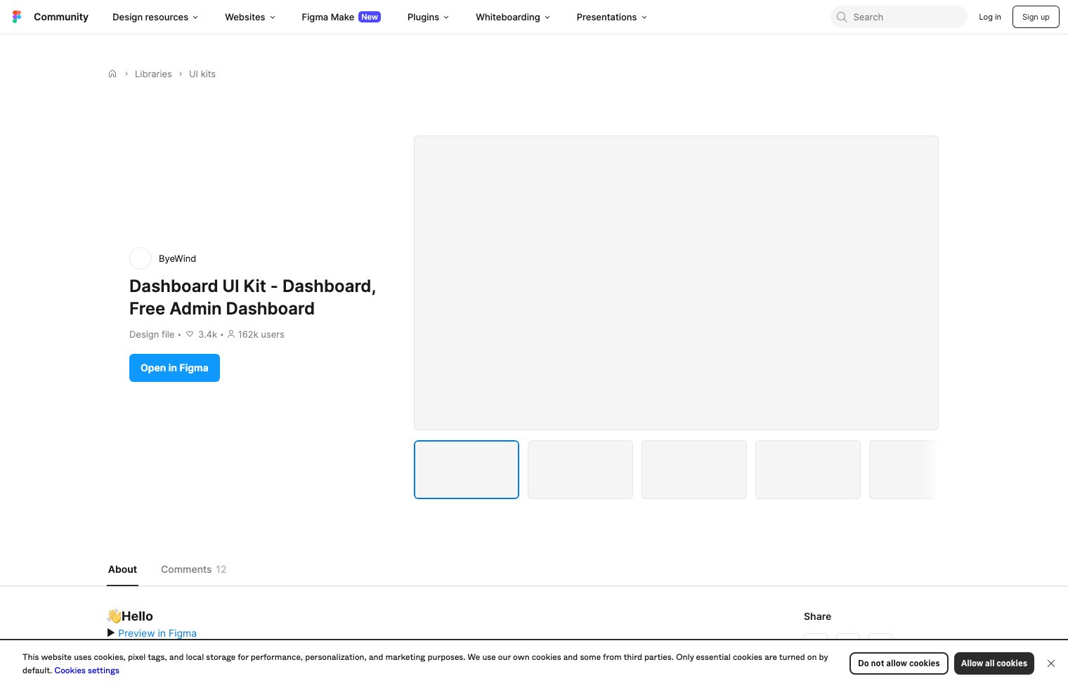 Dashboard UI Kit - Dashboard, Free Admin Dashboard screenshot