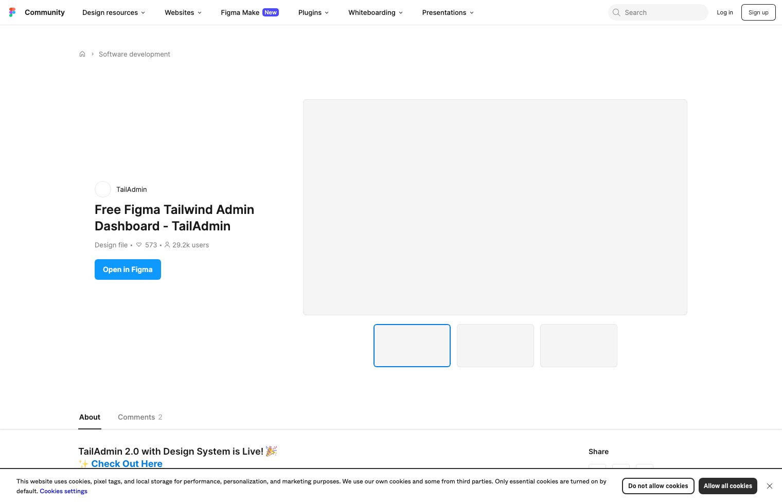 Free Figma Tailwind Admin Dashboard - TailAdmin screenshot