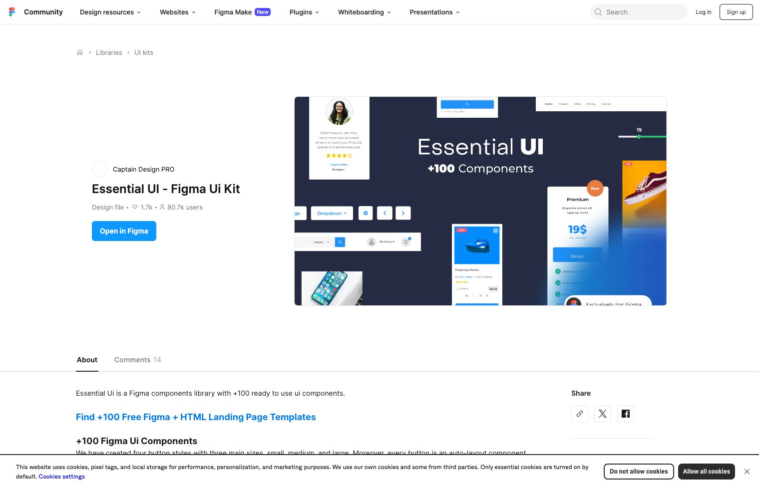 Essential UI - Figma Ui Kit screenshot