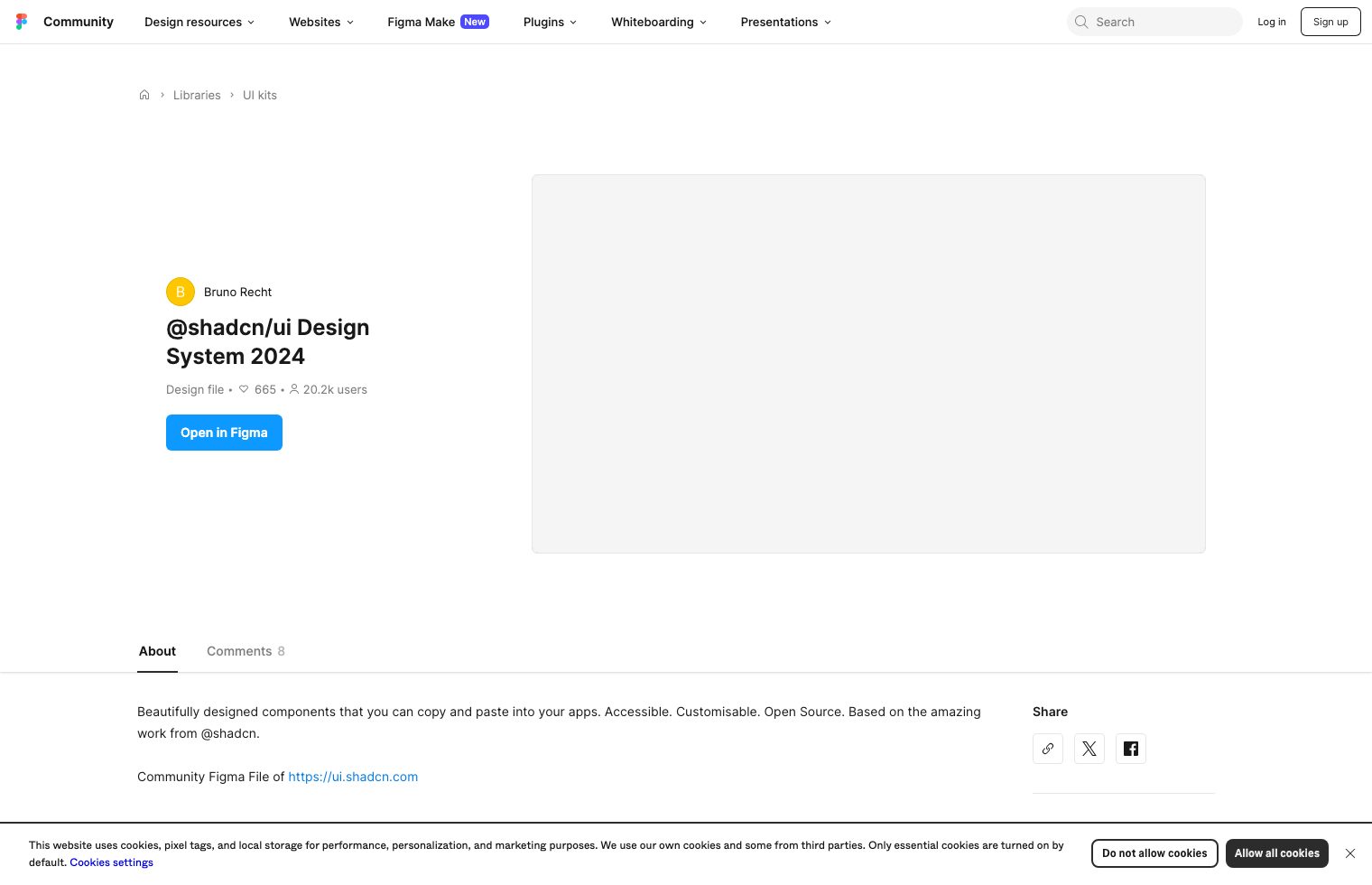 @shadcn/ui Design System 2024 screenshot