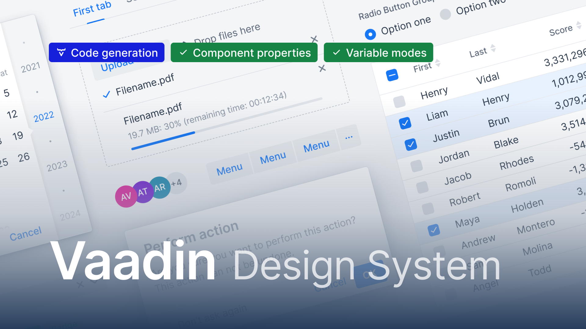 Vaadin Design System screenshot