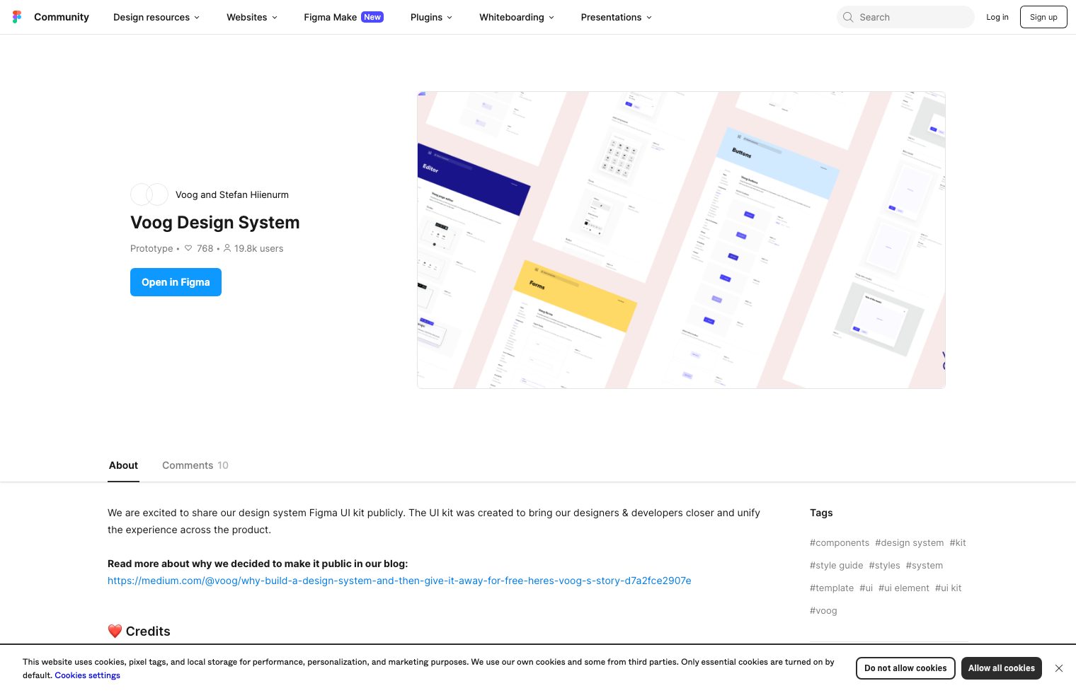 Voog Design System screenshot