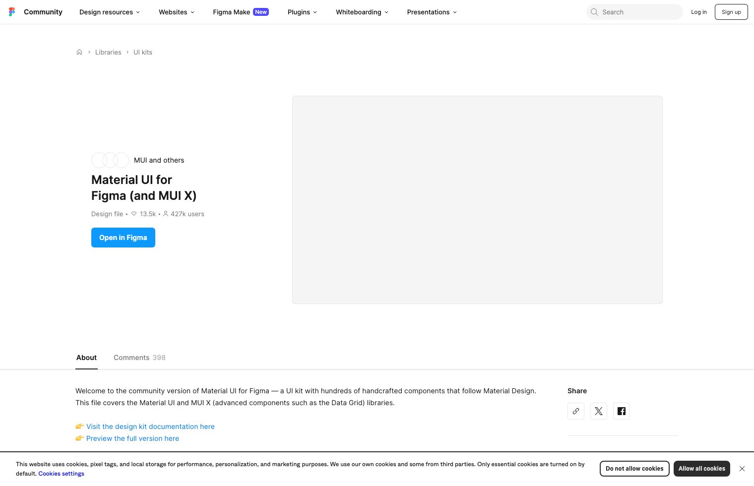 Material UI for Figma (and MUI X) screenshot