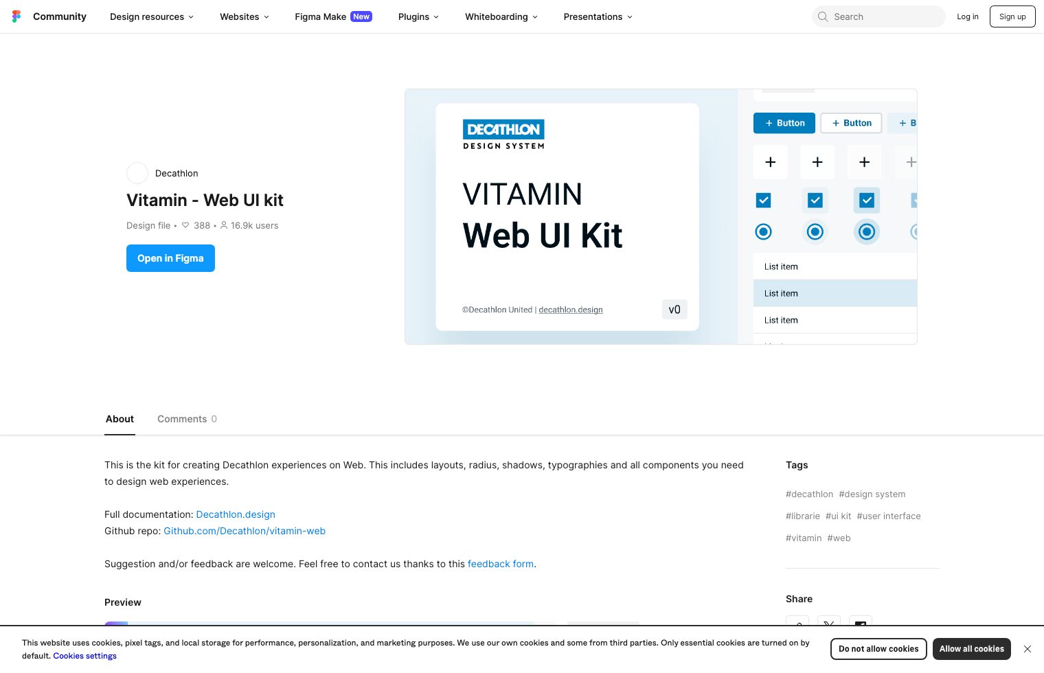 Vitamin - Web UI kit screenshot