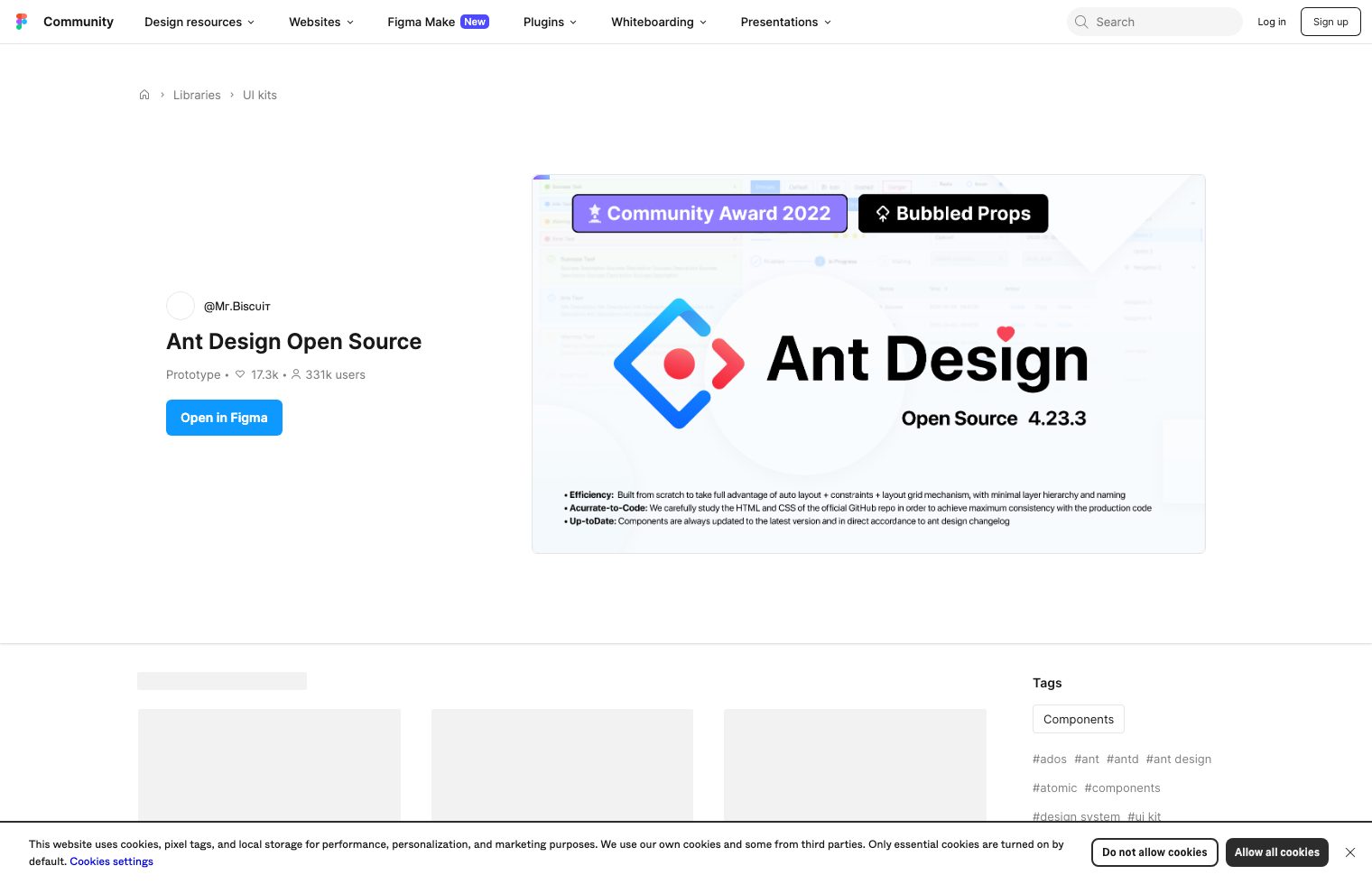 Ant Design Open Source screenshot