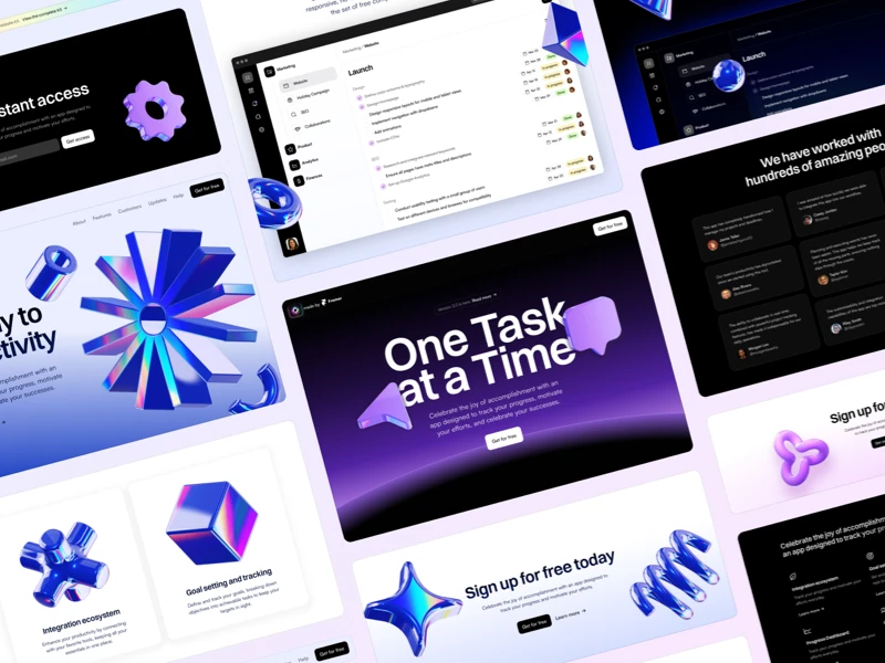 The Free No-code SaaS Website UI kit for Framer and Figma screenshot