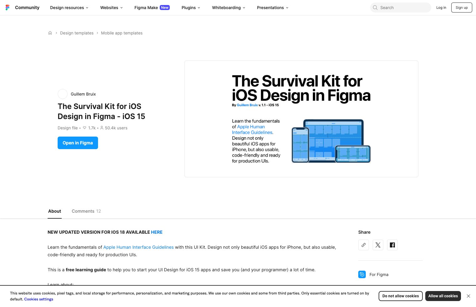 The Survival Kit for iOS Design in Figma - iOS 15 screenshot