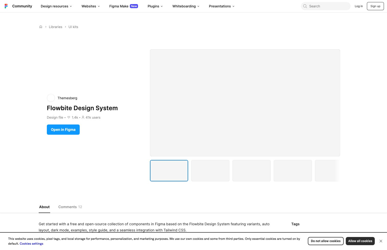 Flowbite Design System screenshot