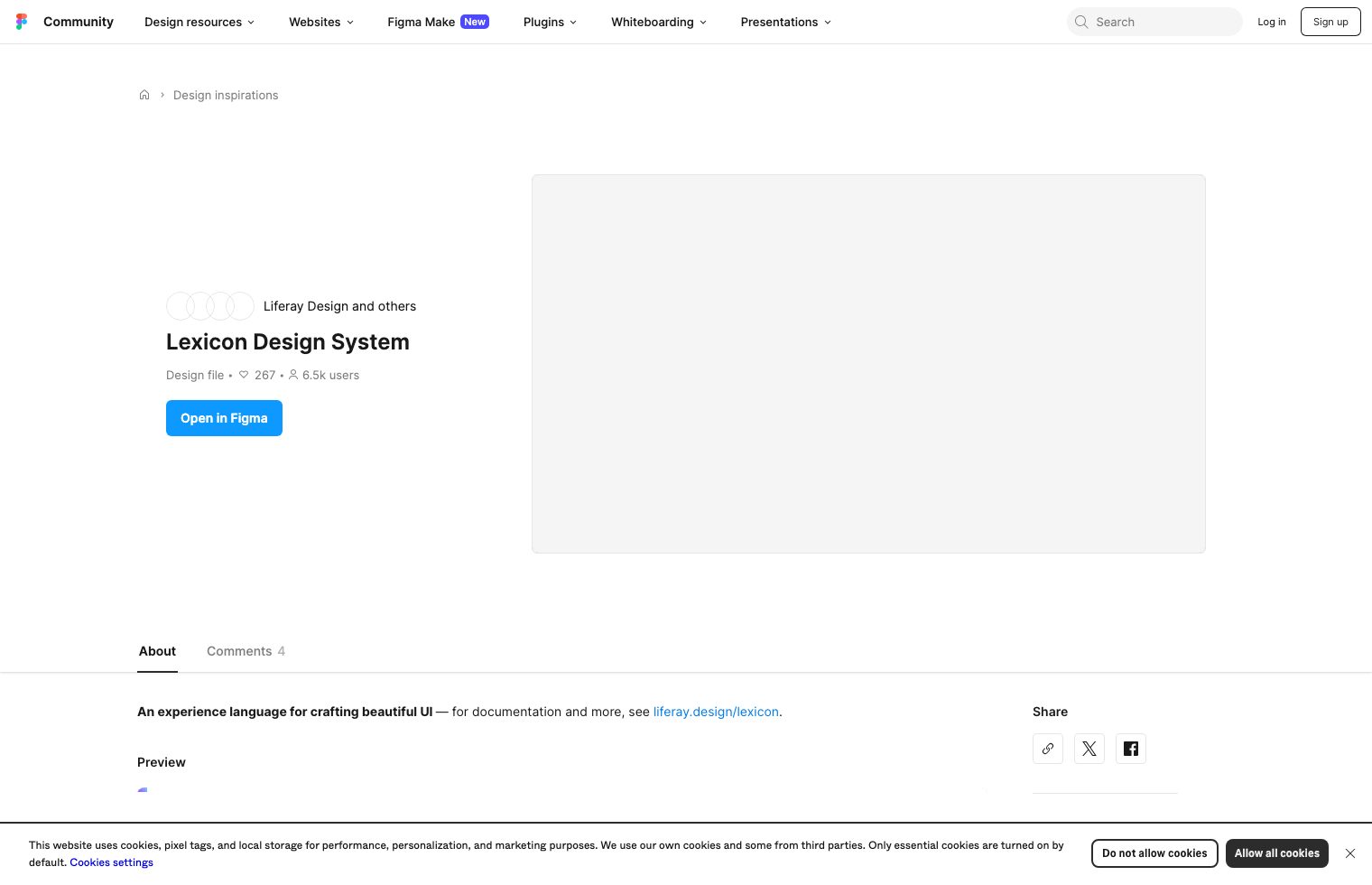 Lexicon Design System | Figma screenshot