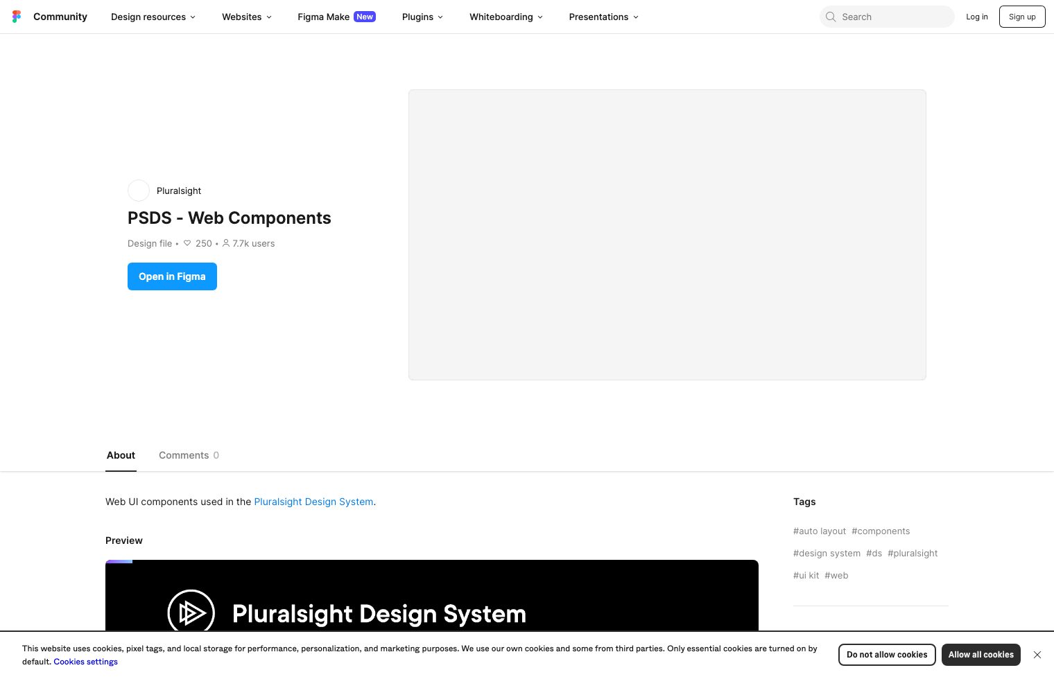 PSDS - Web Components screenshot