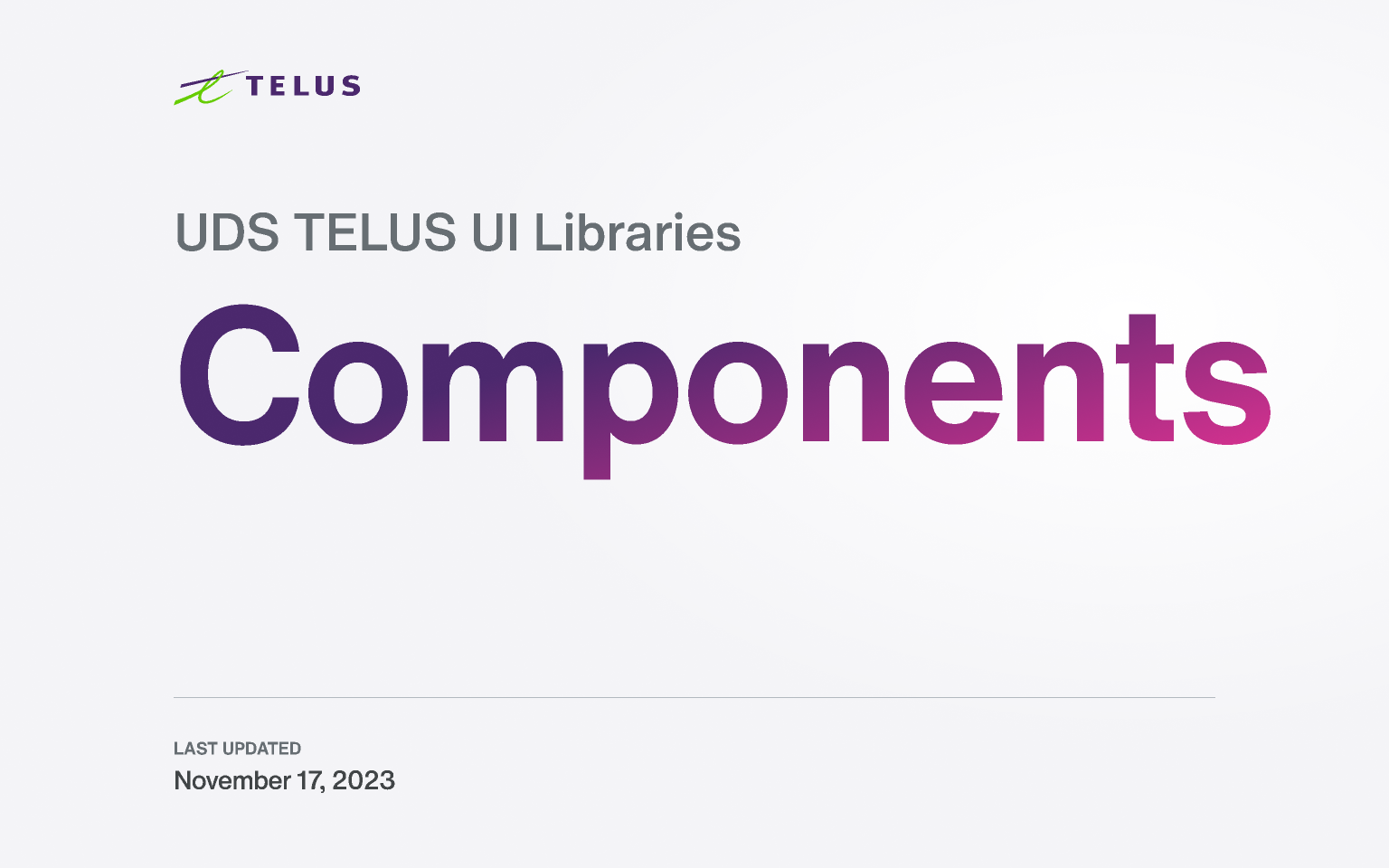 TELUS Components screenshot