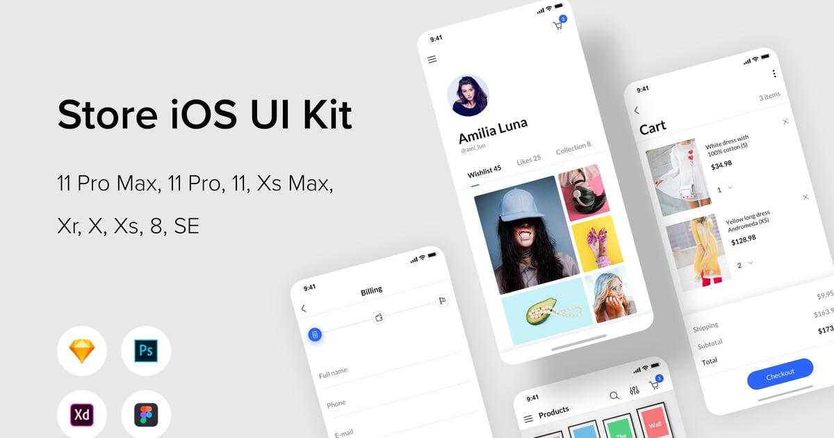 Store iOS UI Kit screenshot