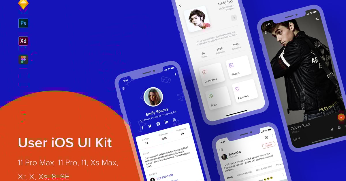 User iOS UI Kit screenshot