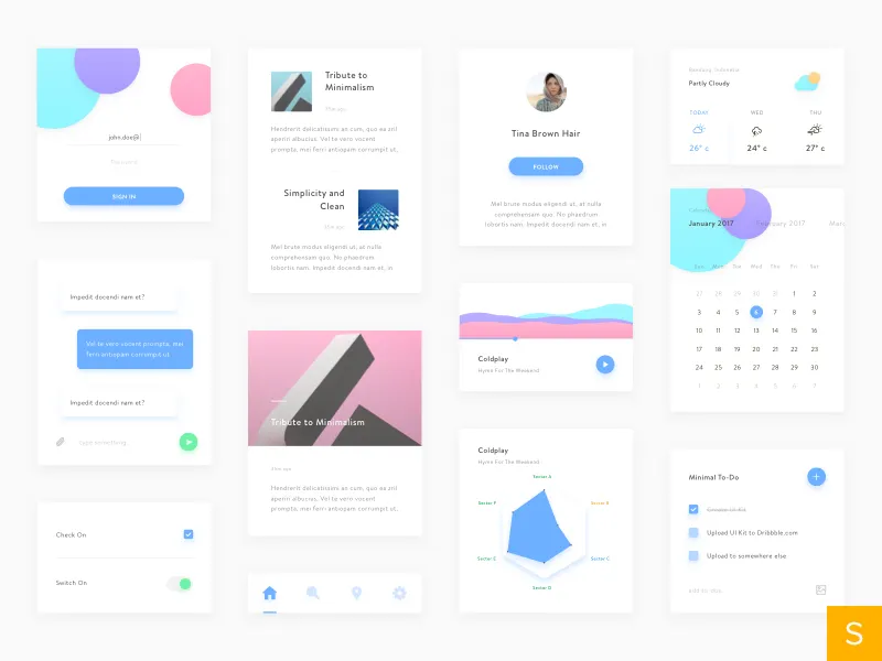 Minimal UI Kit screenshot