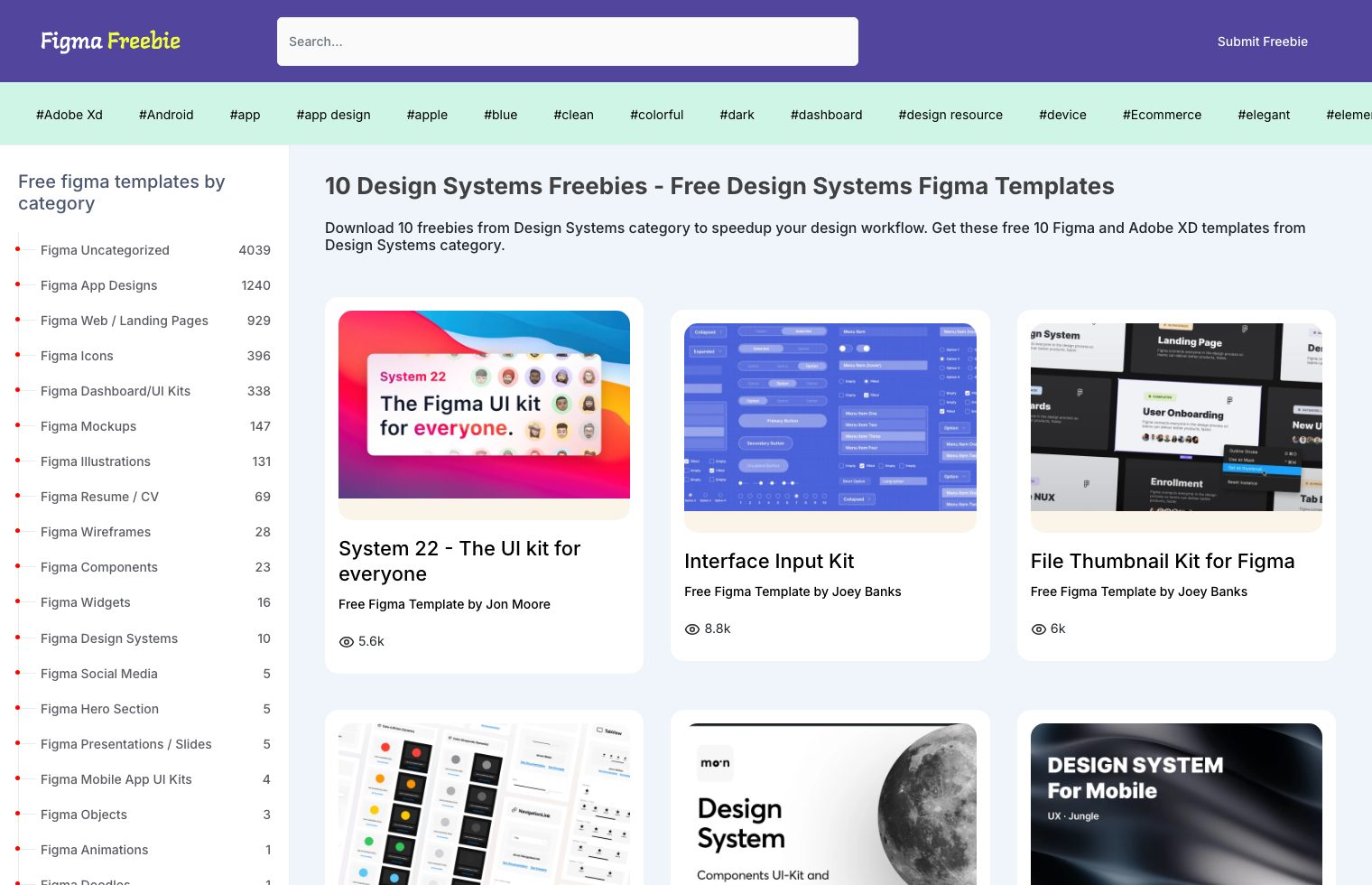 10 Design Systems freebies - Free Design Systems Figma Templates screenshot