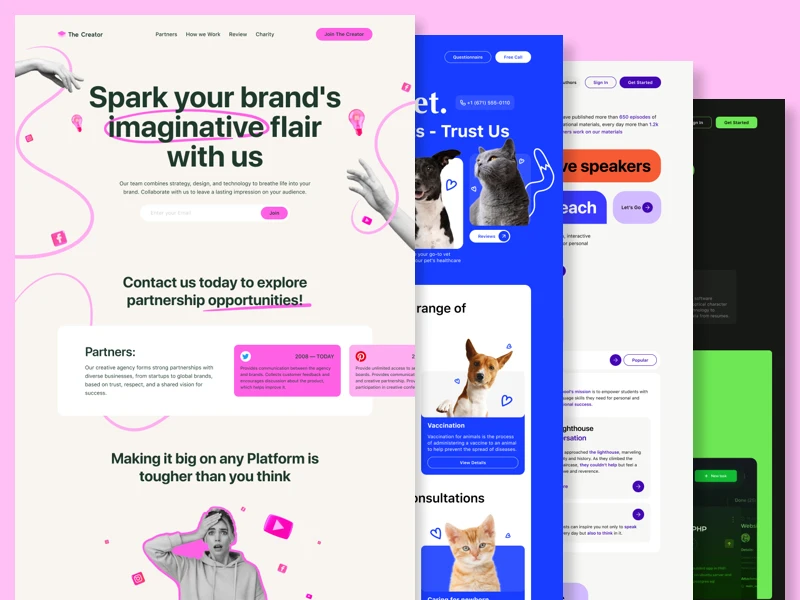 Free Landing Page Collections for Figma screenshot